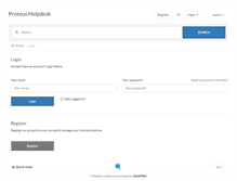 Tablet Screenshot of helpdesk.proteus.nl